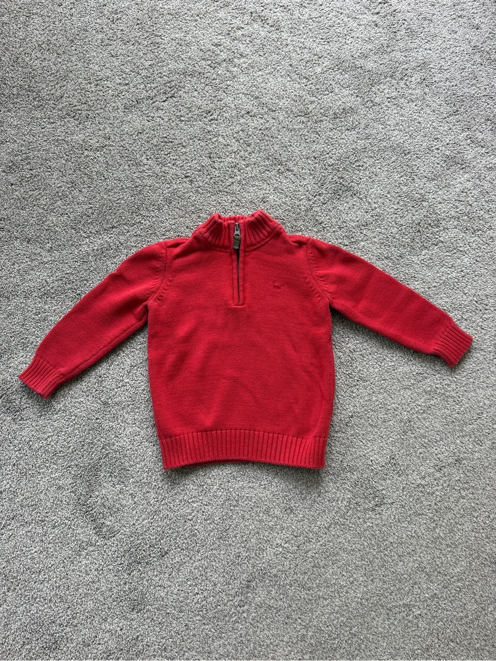 Carter's Red Half-Zip Knit Sweater